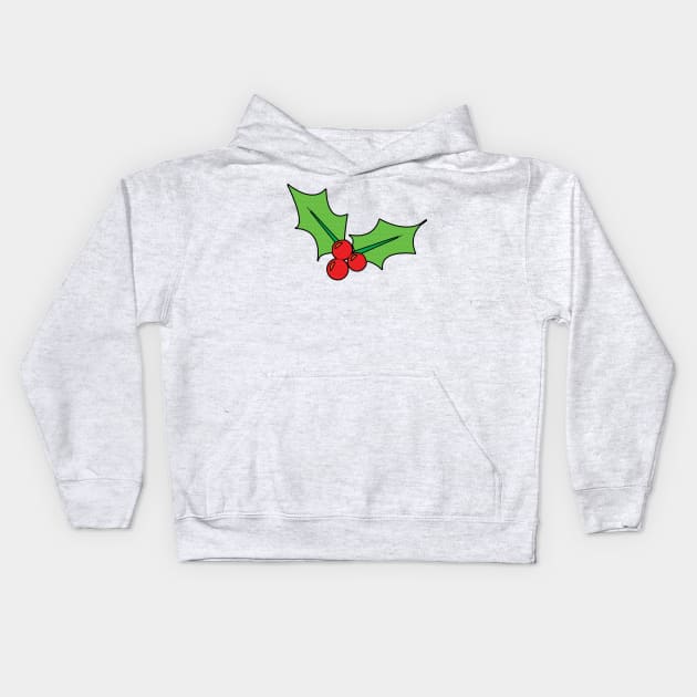 Christmas Mistletoe - Textured Kids Hoodie by art-by-shadab